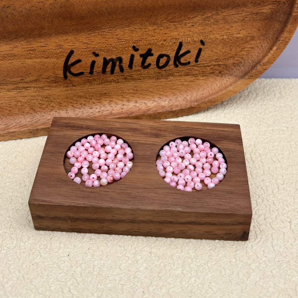 3mm | ピンクシェルビーズ