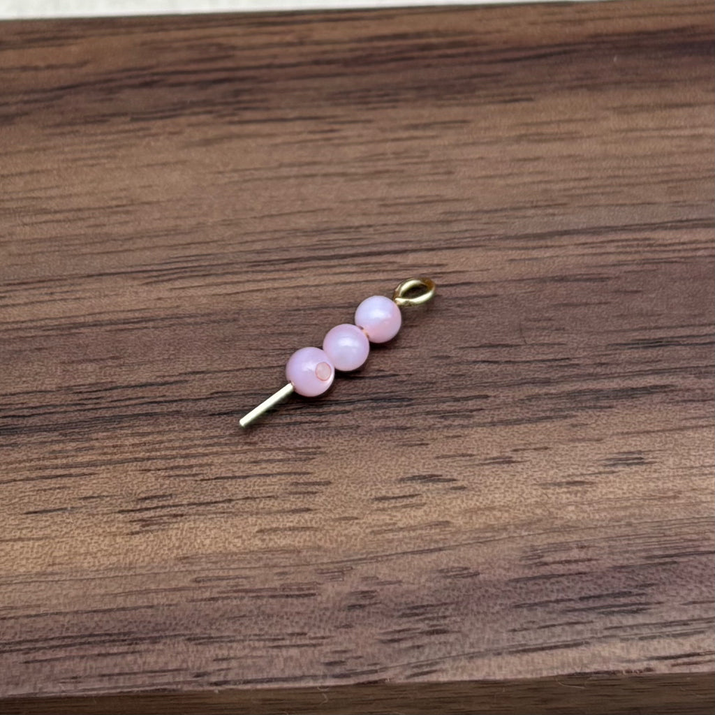 3mm | ピンクシェルビーズ