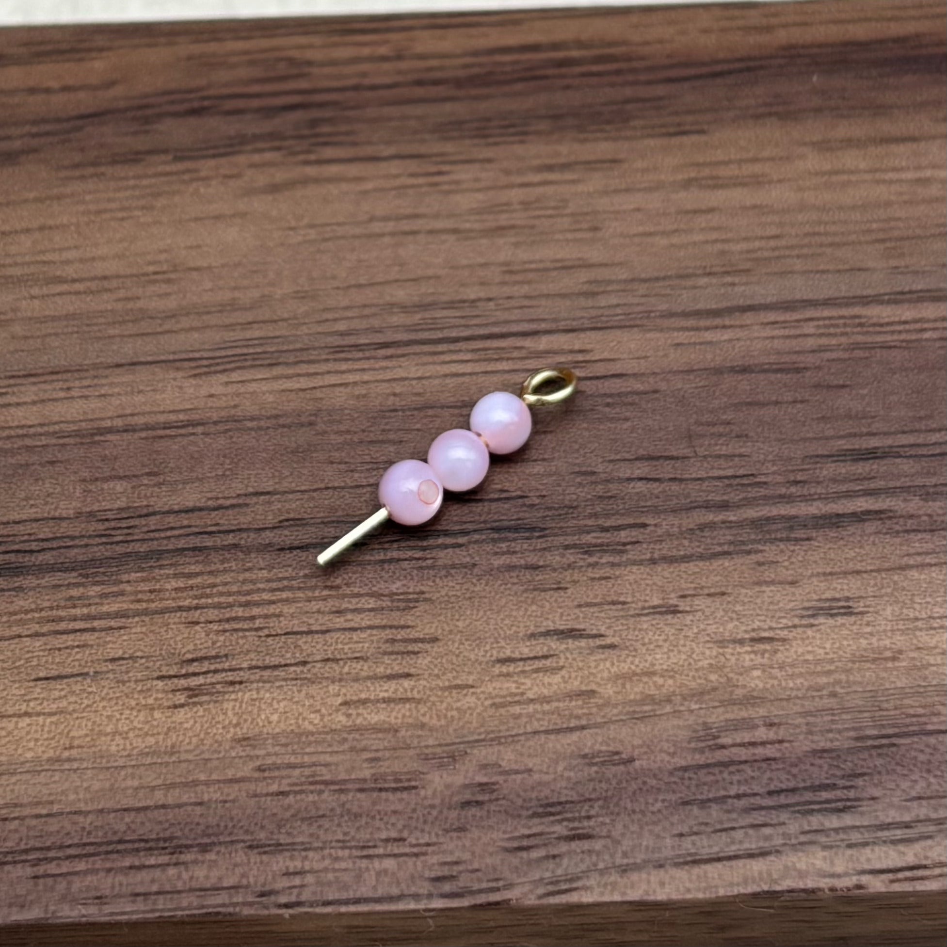 3mm | ピンクシェルビーズ