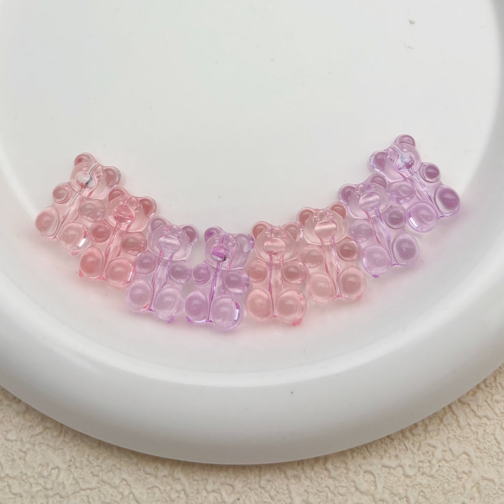 カラフルなグミベアビーズ