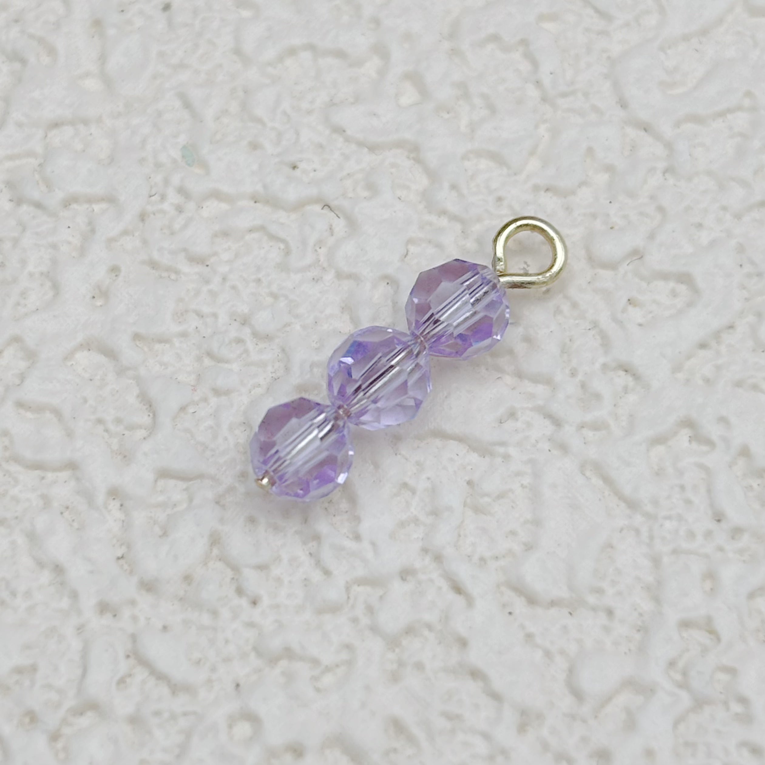 4mm | ラベンダースワロ風クリスタルガラスビーズ