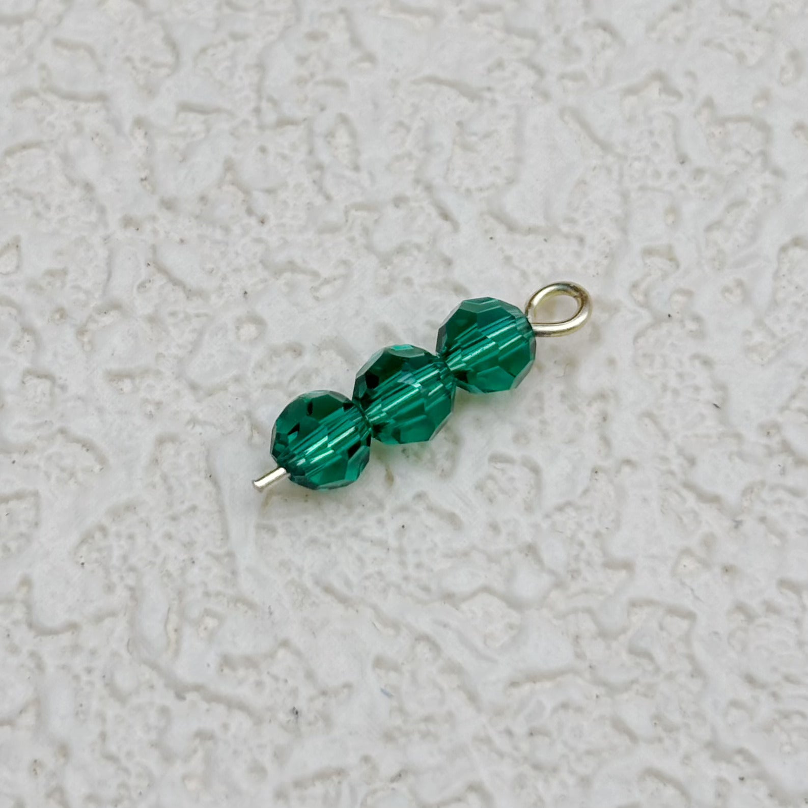 4mm | レイクグリーンスワロ風クリスタルガラスビーズ