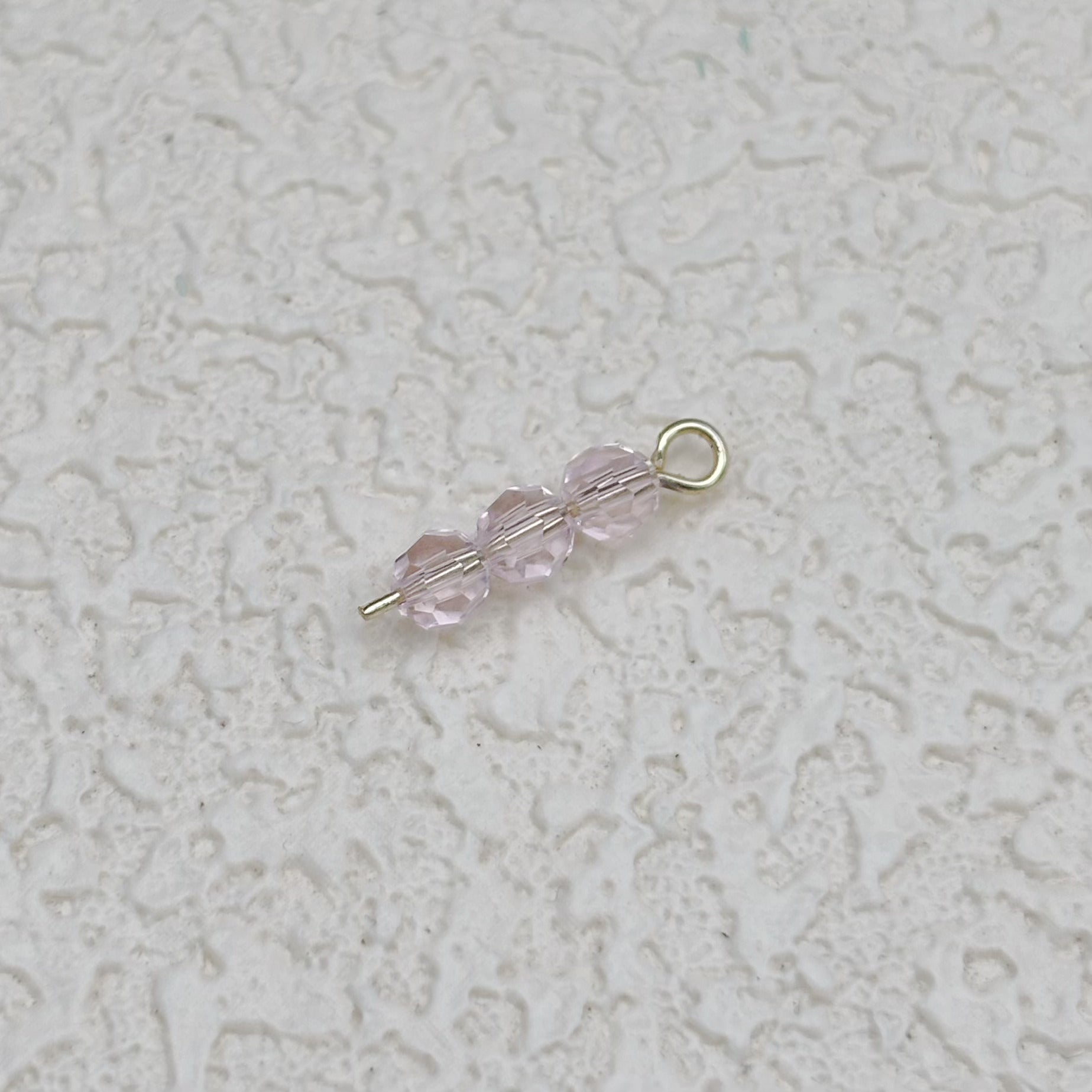 4mm | ピンクスワロ風クリスタルガラスビーズ