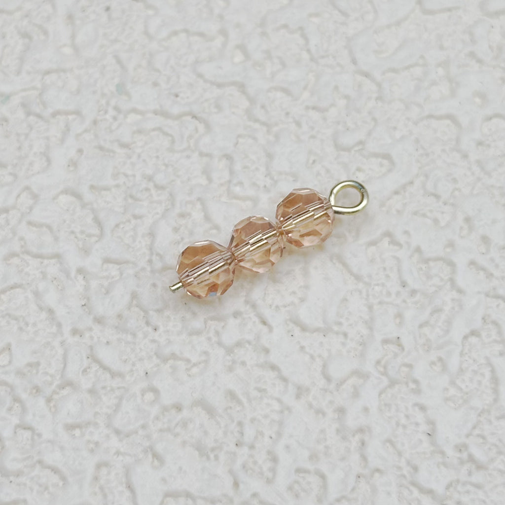 4mm | ヌードピンクスワロ風クリスタルガラスビーズ