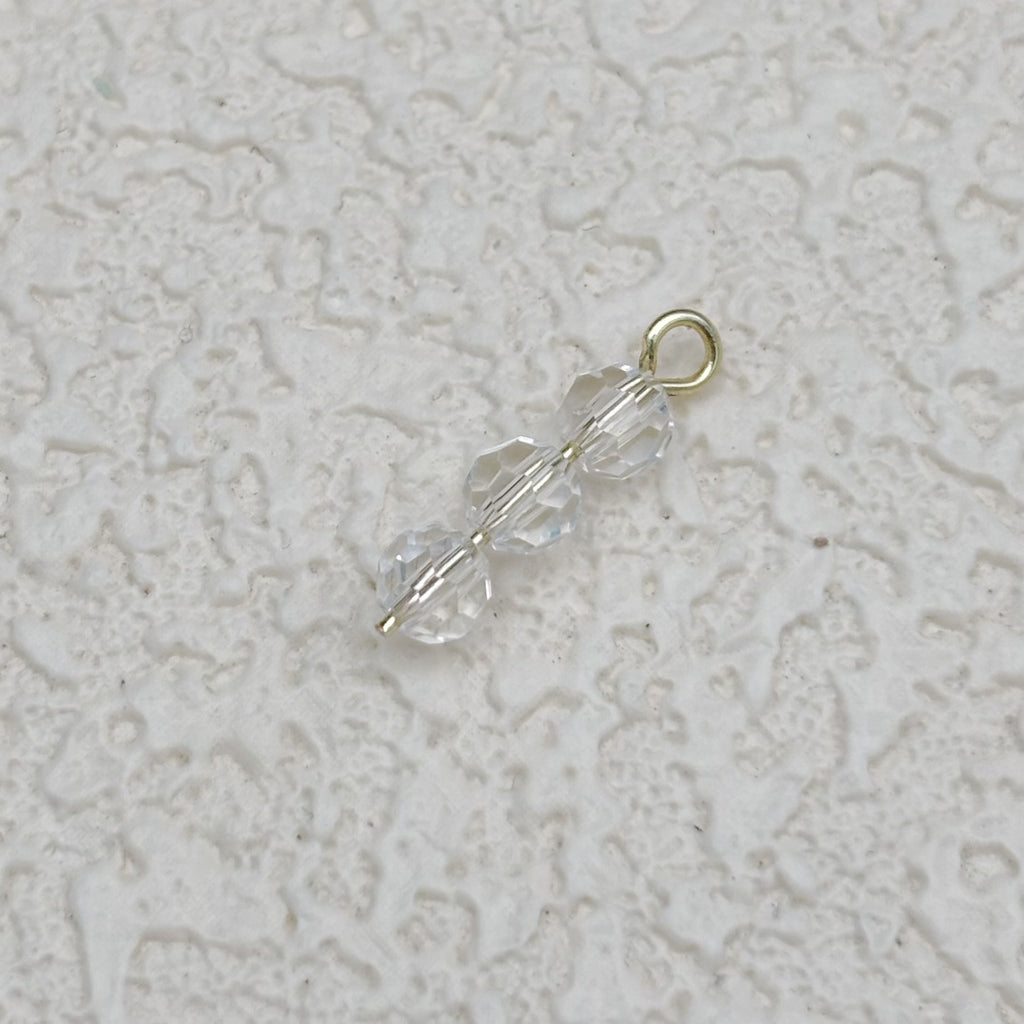 4mm | クリアスワロ風クリスタルガラスビーズ