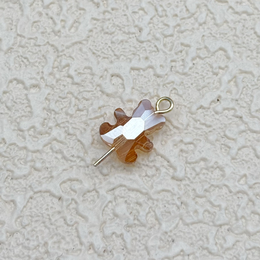 8mm*10mm | シャンパンカラー x オーロラカラーのグミベアビーズ