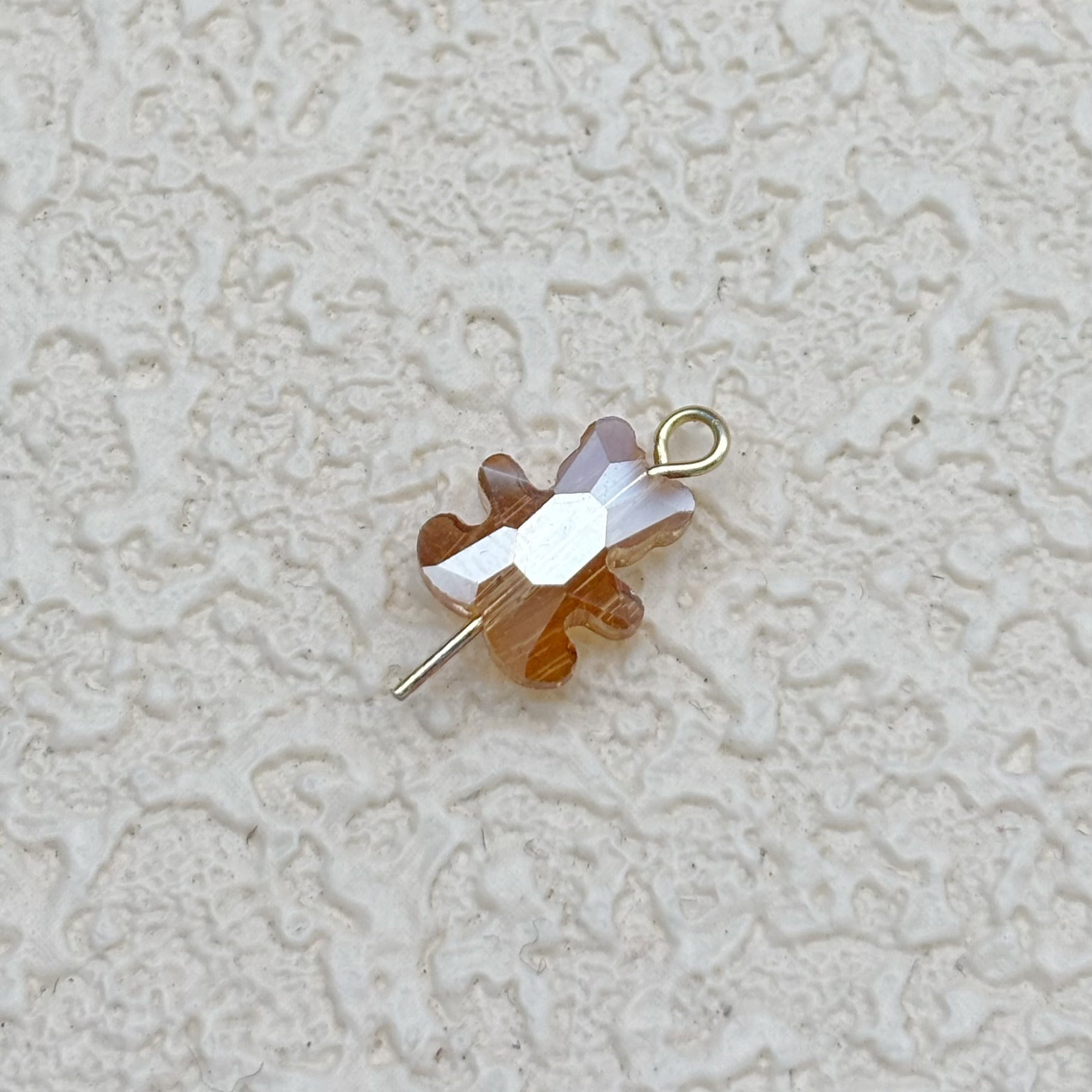 8mm*10mm | シャンパンカラー x オーロラカラーのグミベアビーズ