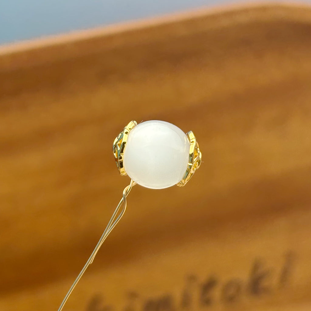 8mm 花座｜ハートモチーフ