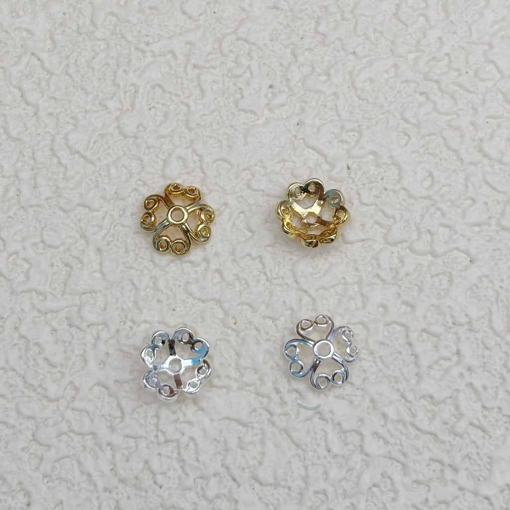 8mm 花座｜ハートモチーフ