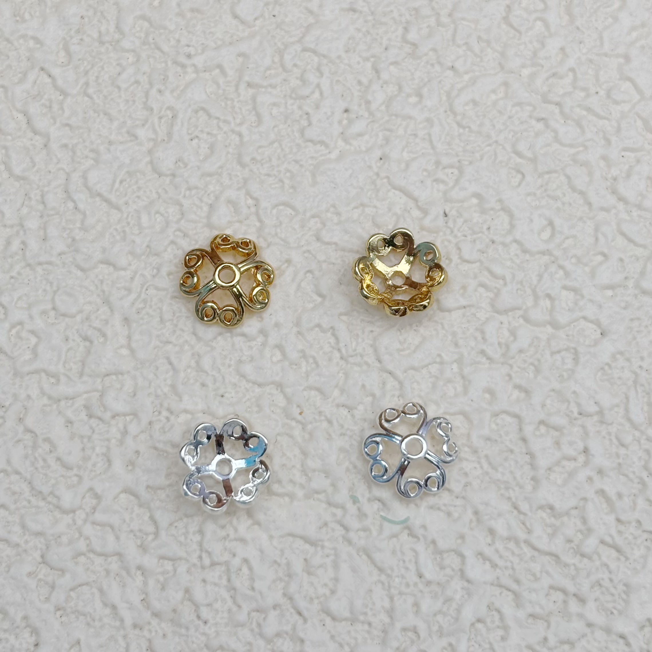 8mm 花座｜ハートモチーフ