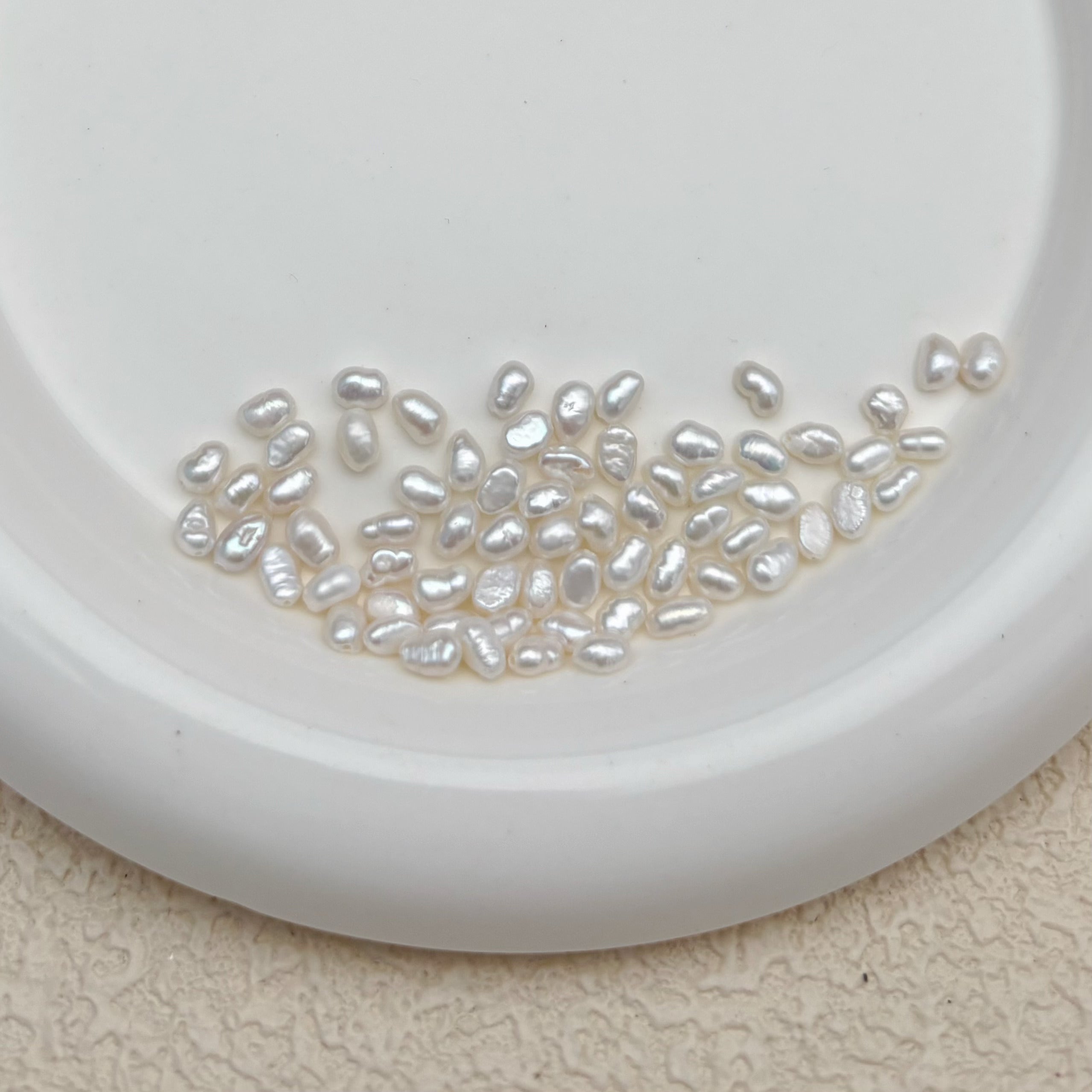 3-4mm | バロック淡水パールビーズビーズ