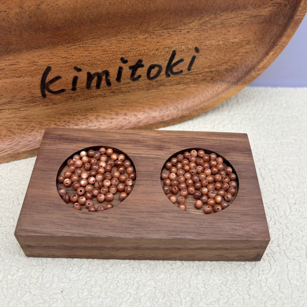 3mm | ブラウンシェルビーズ