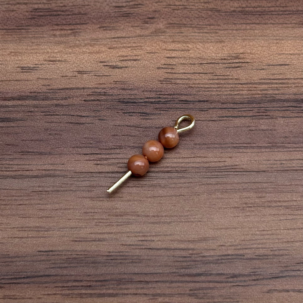 3mm | ブラウンシェルビーズ