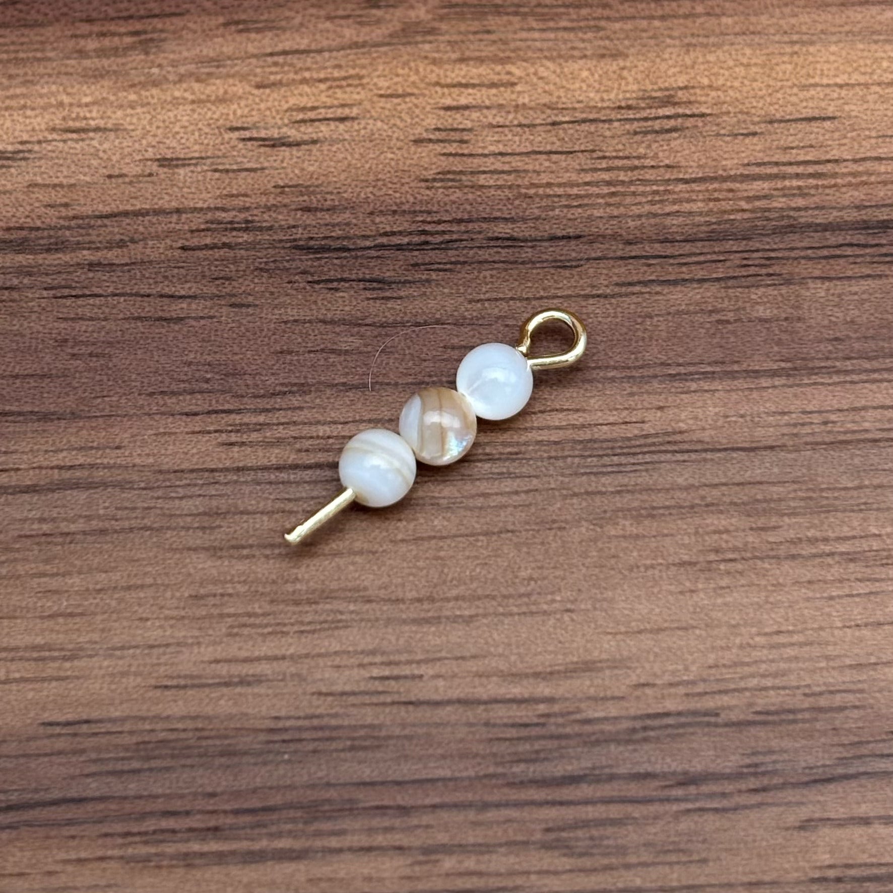 3mm | 無着色ナチュラルカラーシェルビーズ