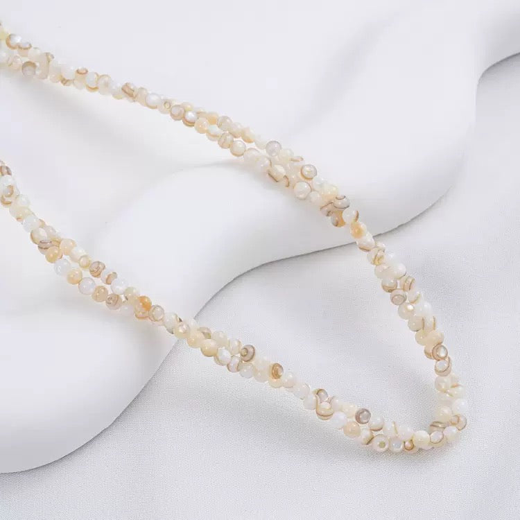 3mm | 無着色ナチュラルカラーシェルビーズ