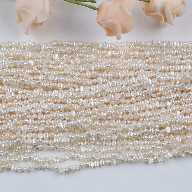3-4mm | バロック淡水パールビーズビーズ