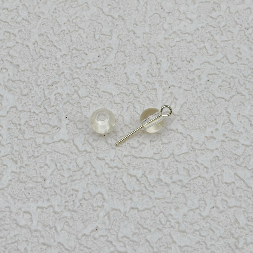 6mm | ライトイエローグラスビーズ