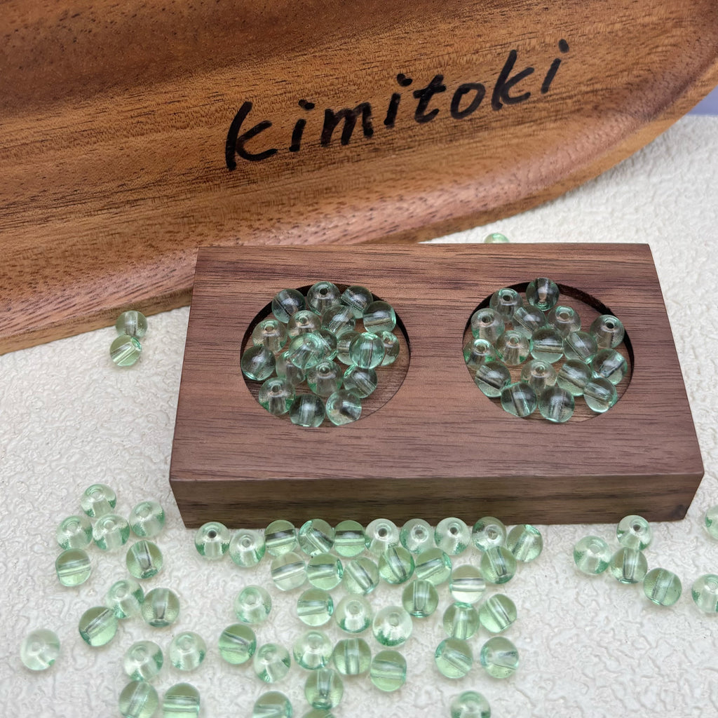 6mm | ミントグリーングラスビーズ