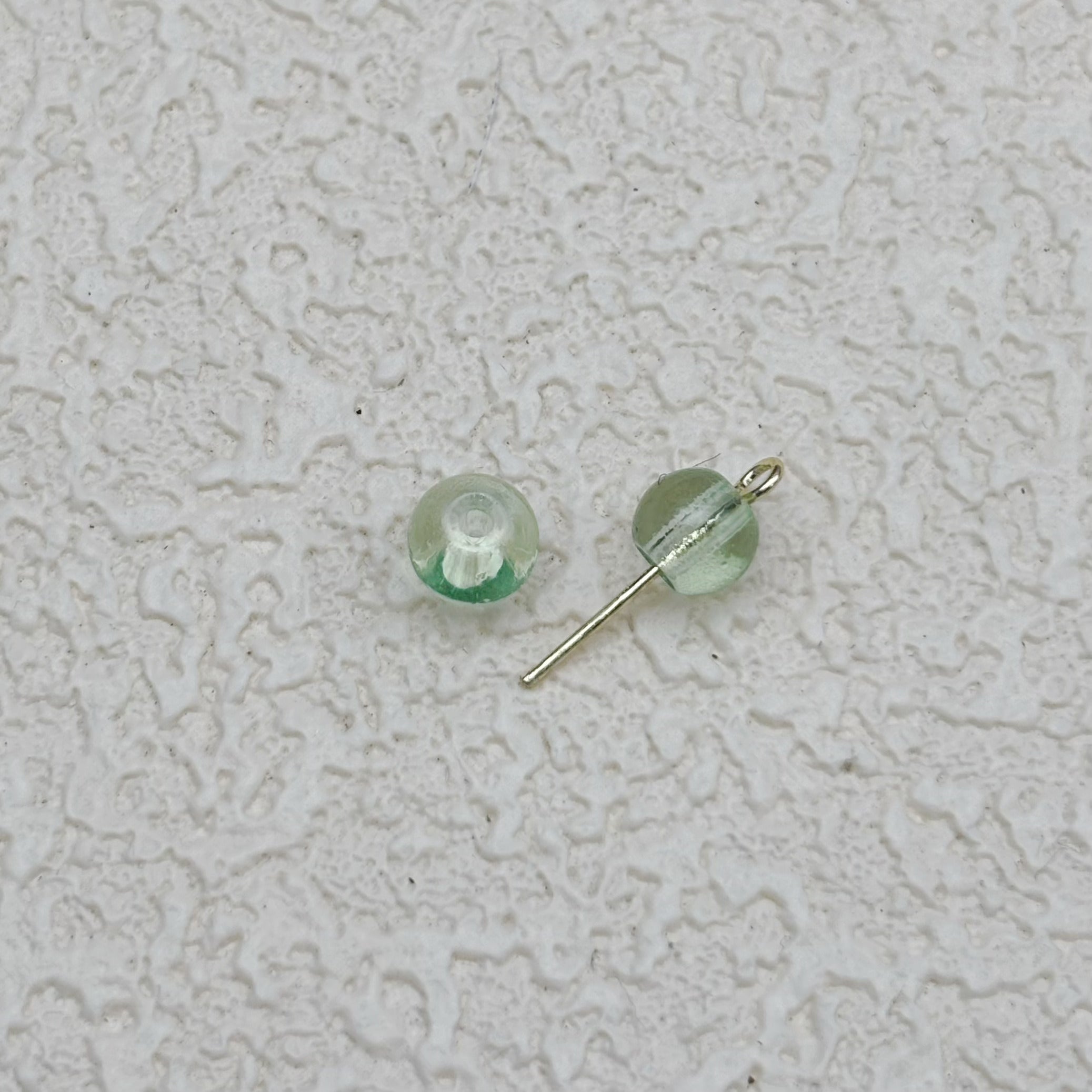 6mm | ミントグリーングラスビーズ