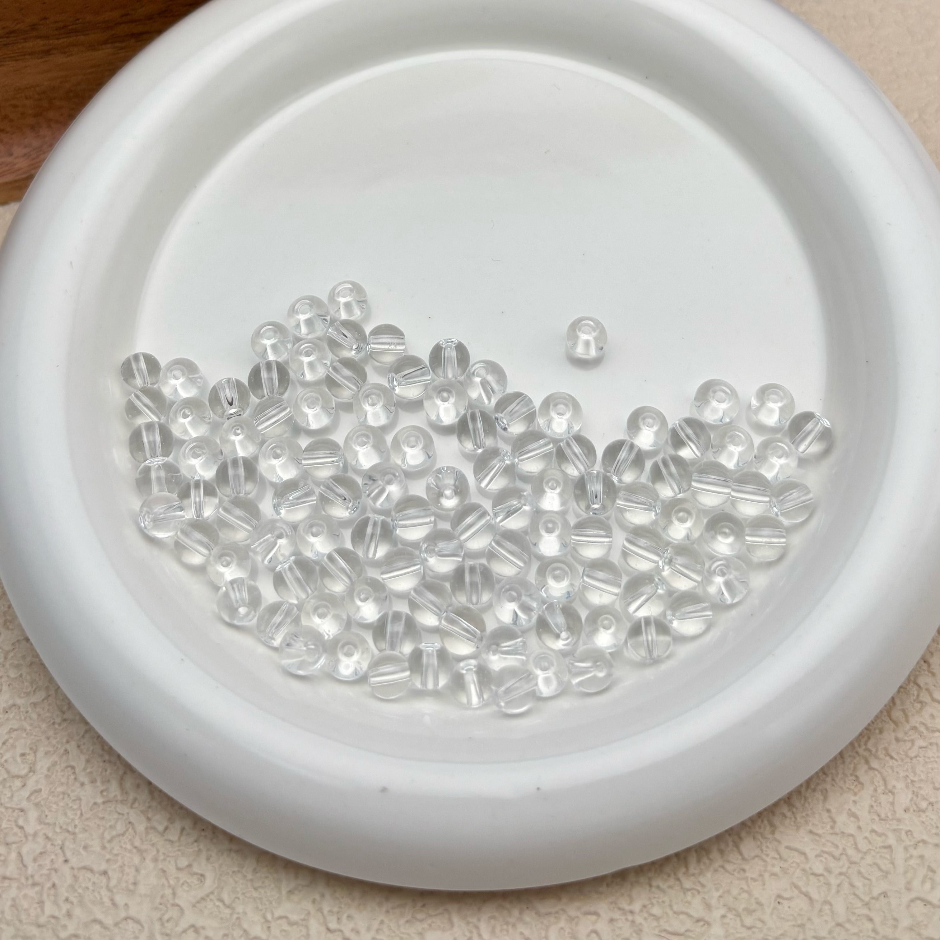 6mm | クリアグラスビーズ