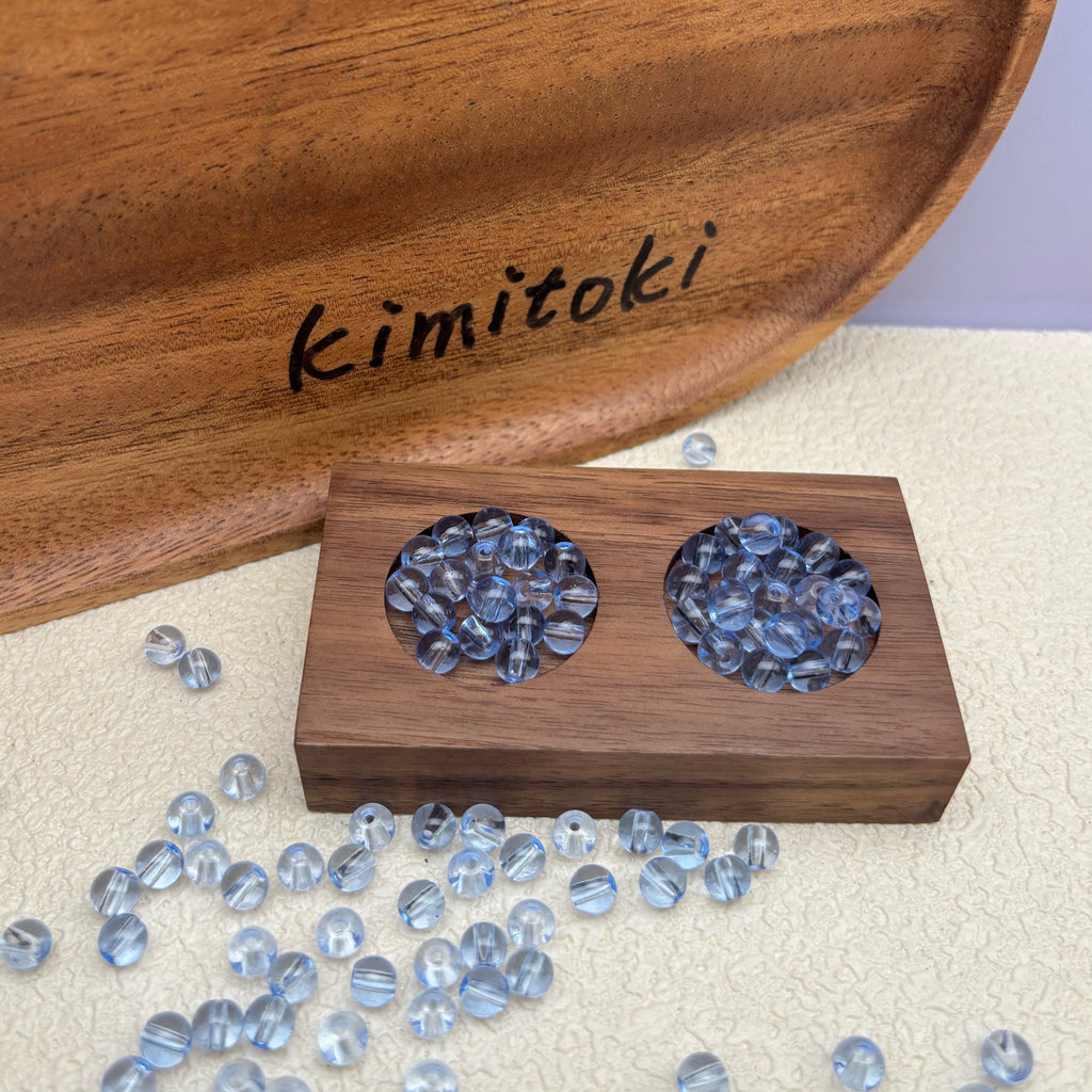 6mm | アクアブルーグラスビーズ