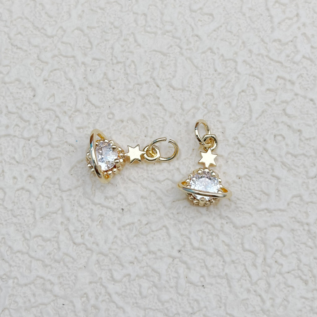 ジルコニアの流れ星チャーム