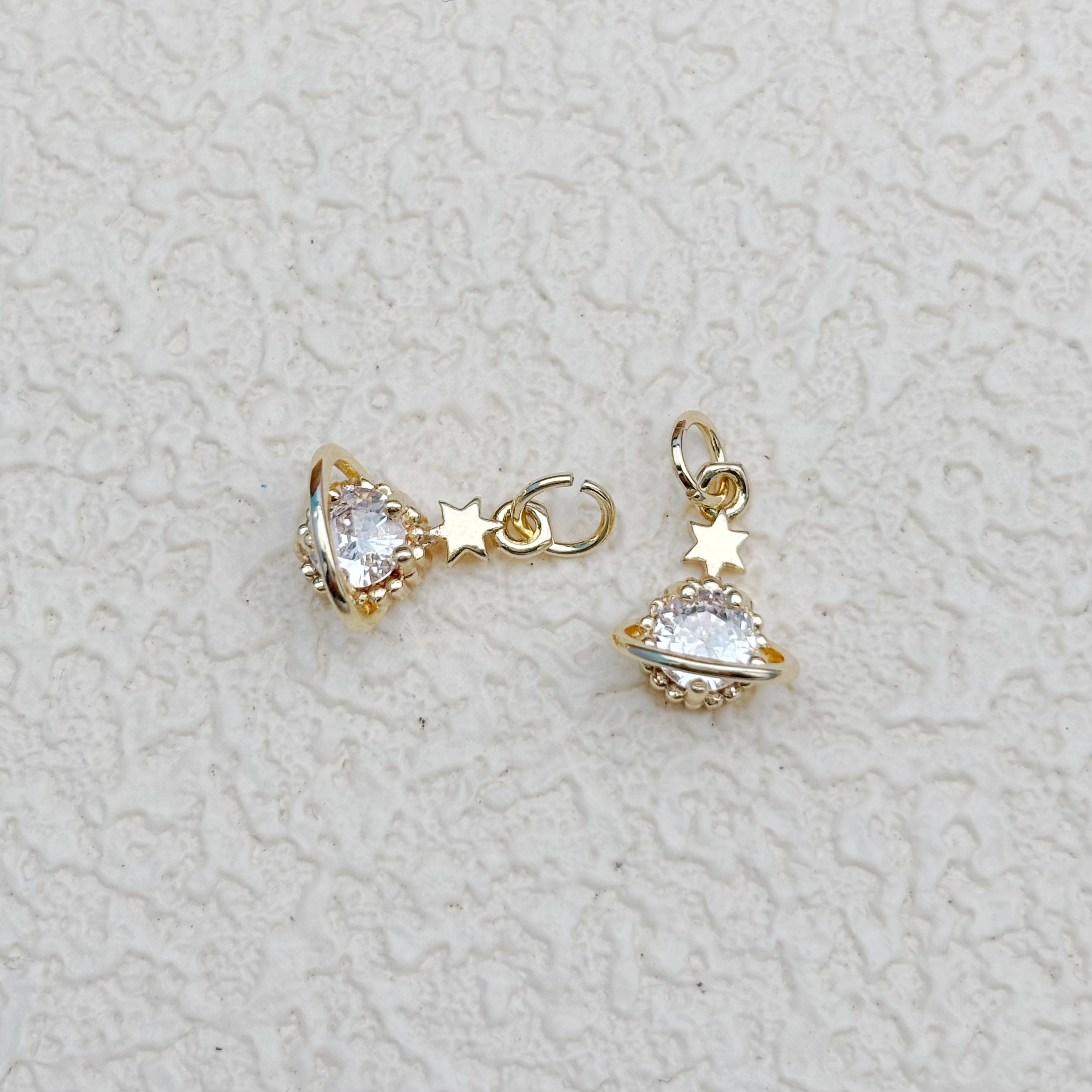 ジルコニアの流れ星チャーム