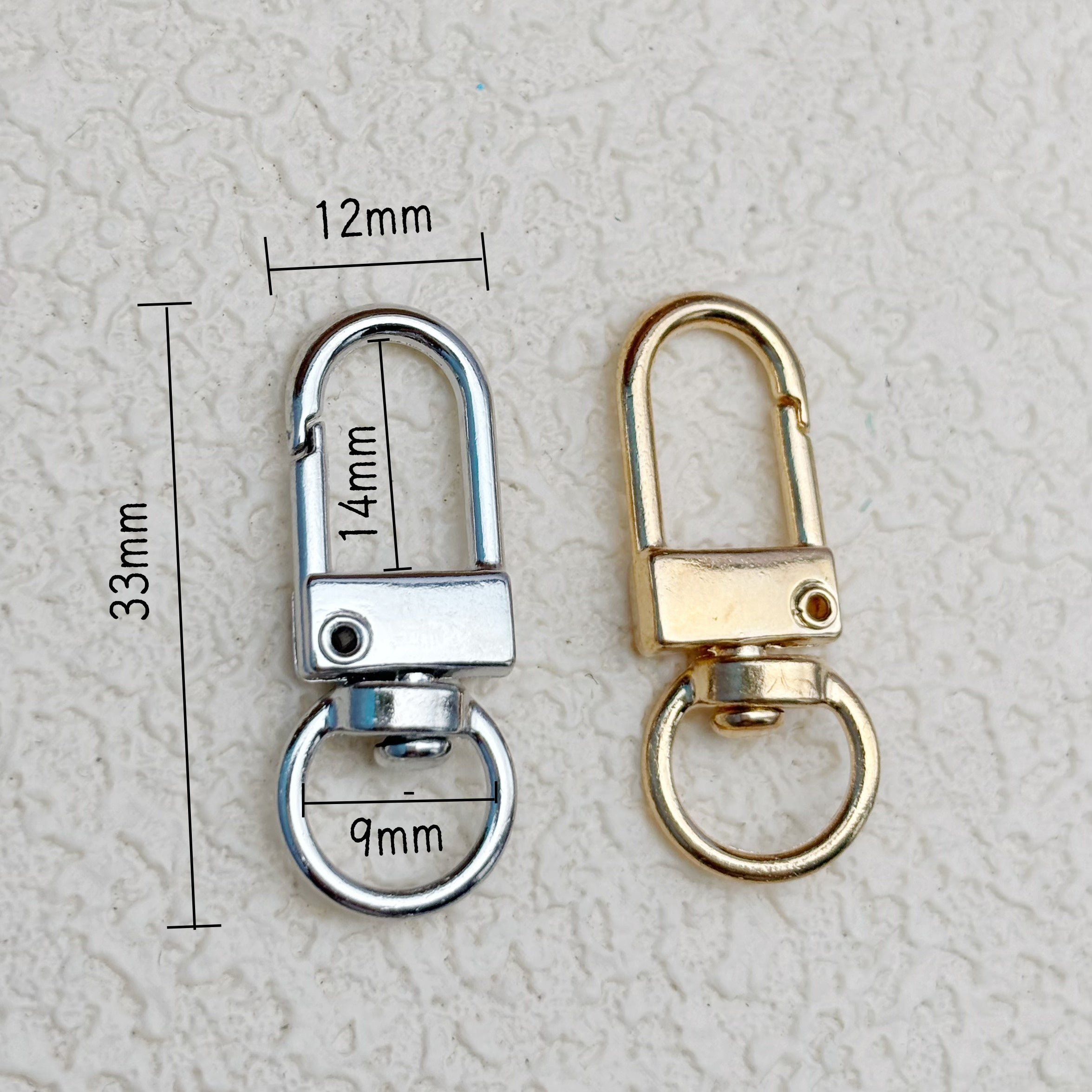 回転丸カン付きキーホルダー　ナスカン