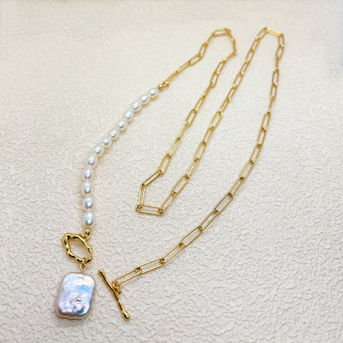 天然パール 2WAYロングネックレス