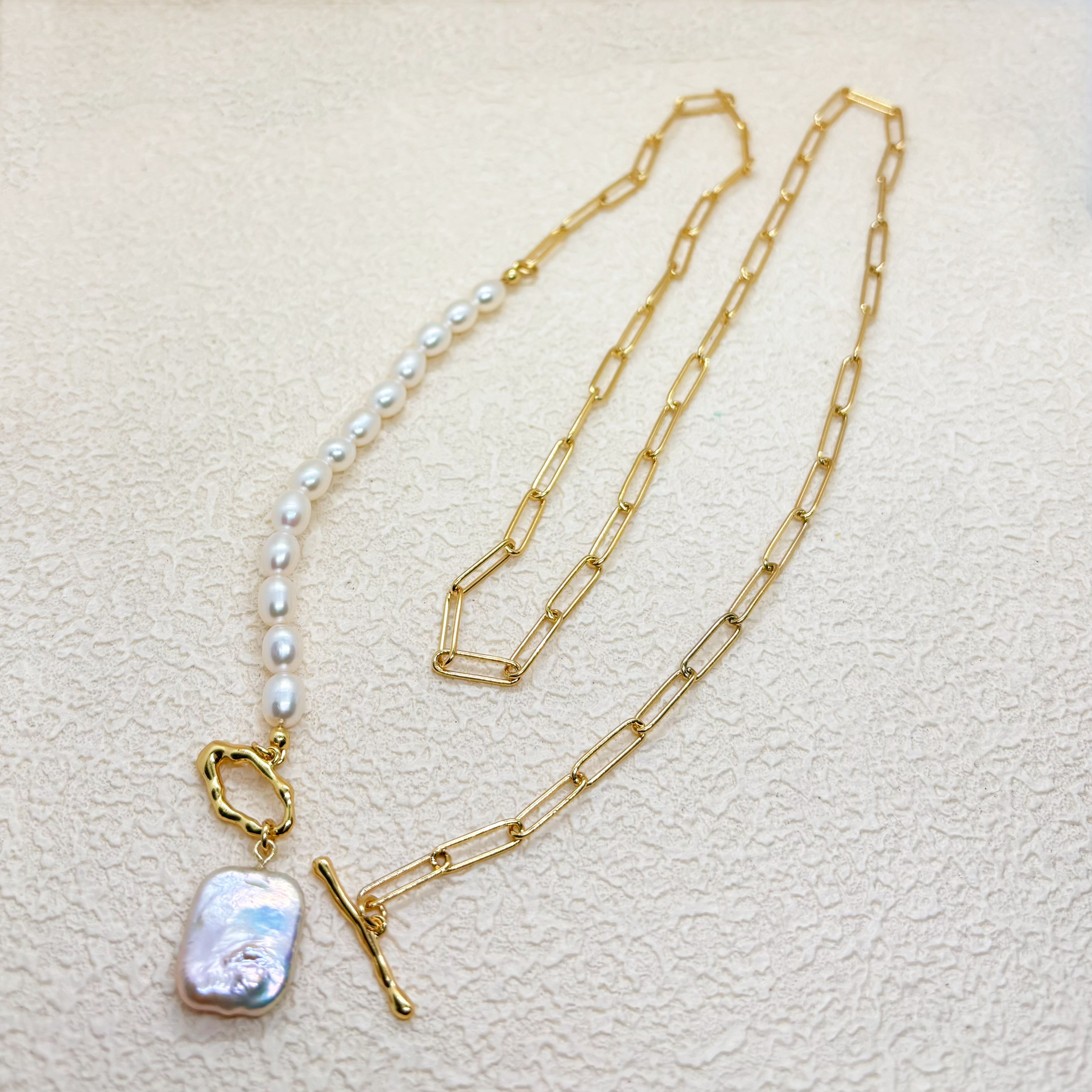 天然パール 2WAYロングネックレス